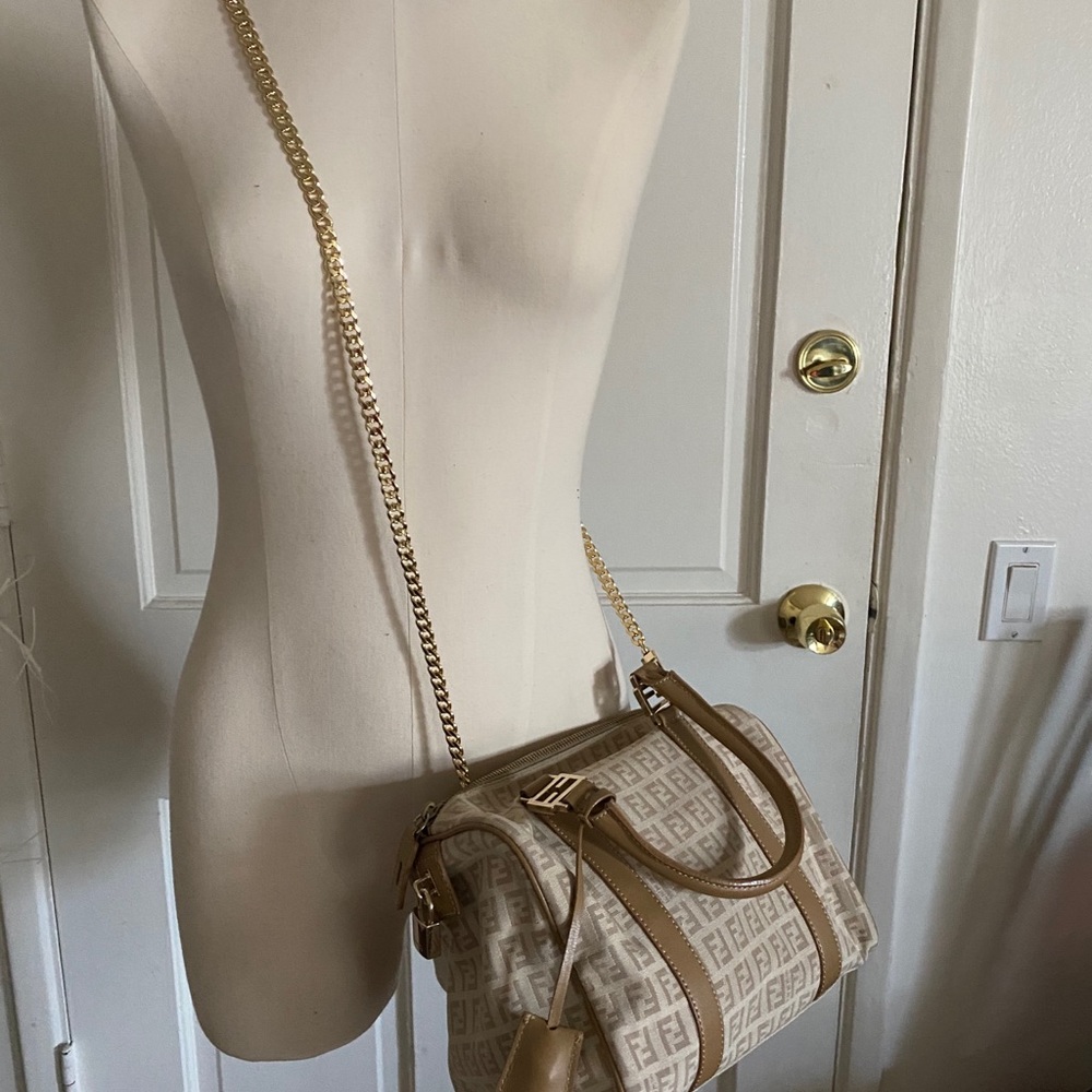 -SOLD- New Authentic Fendi Zucca mini Boston bag - Picture 13 of 14